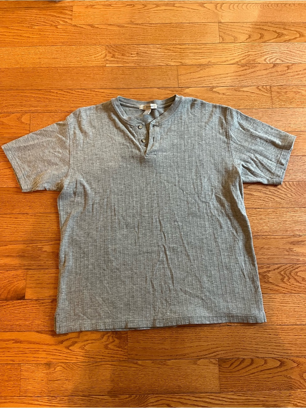 Equipment Heather Gray Short-Sleeve Henley Tee